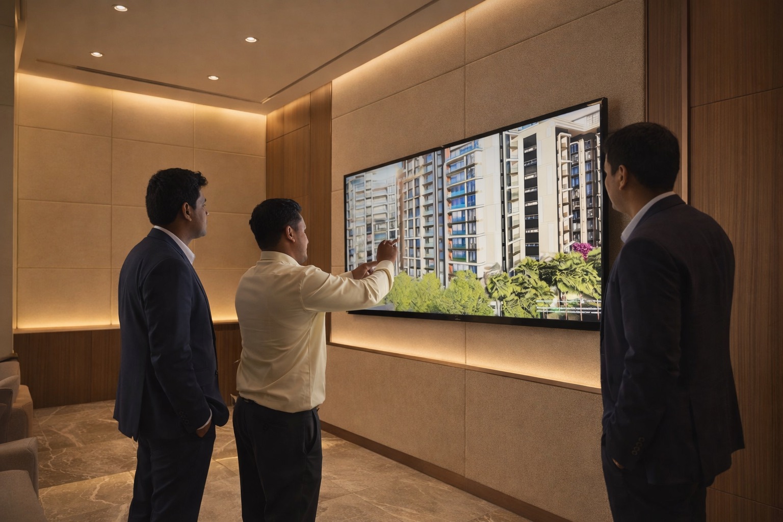 immersive touchable display