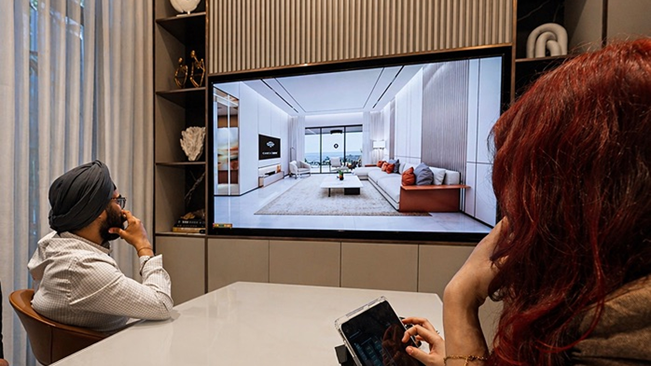 Apartment interior shown through real estate 3D visualization