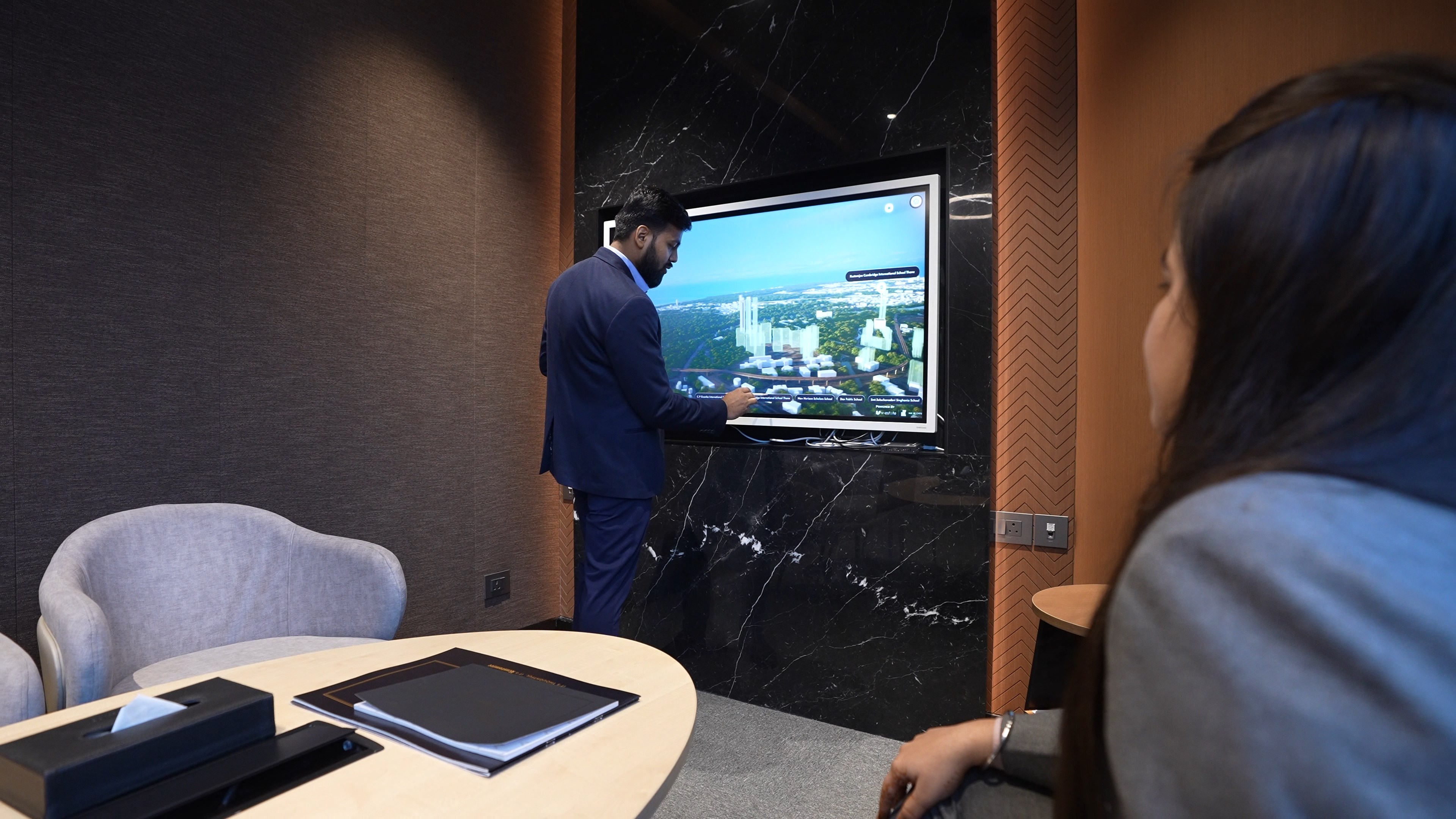 Discussion Room with Smart Led Tv
