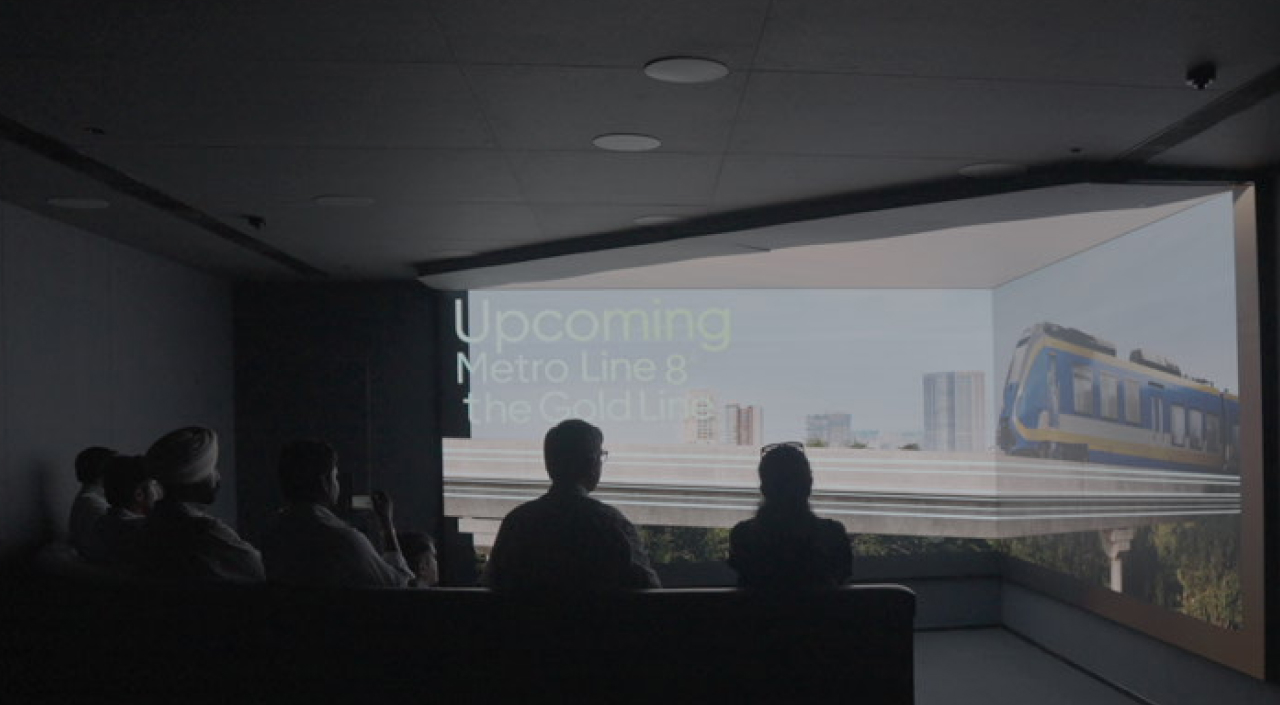 V-Shape large led display