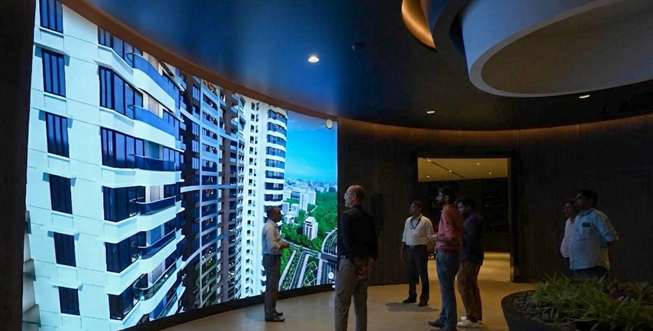 large led curve display