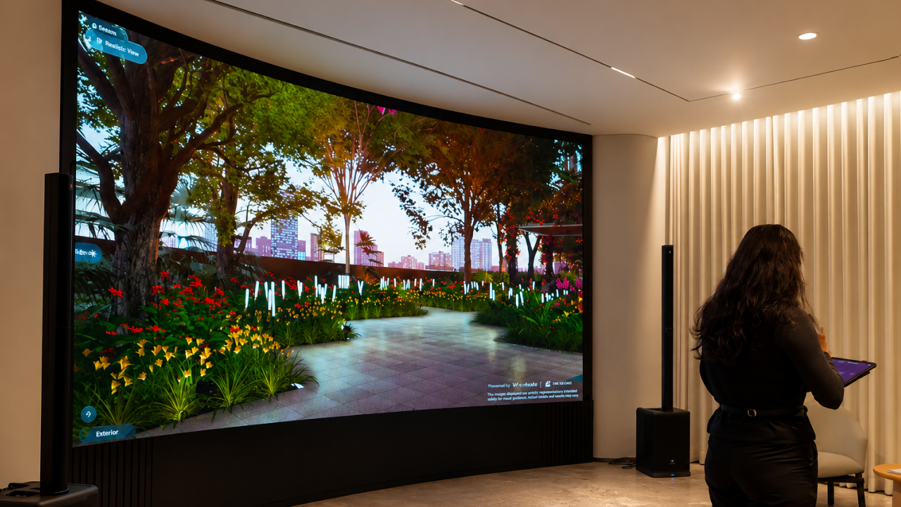 Immersive led display sync with ipad