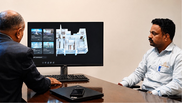 Interactive 3D apartment layout presentation