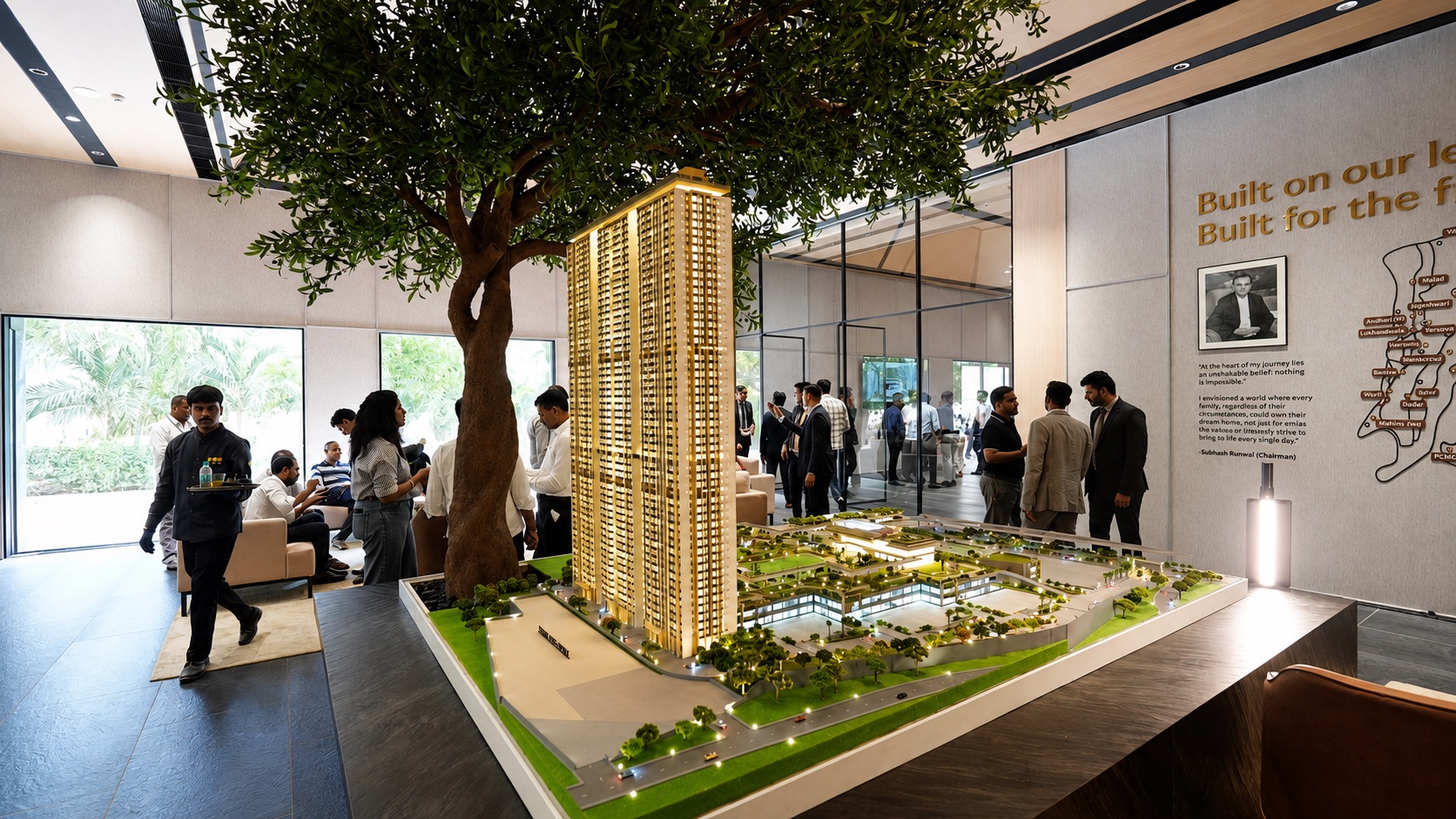 Interactive iot scale model at runwal one
