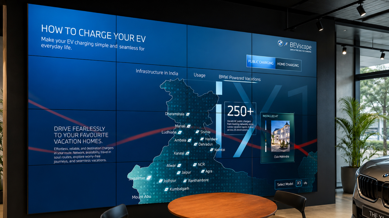 Interactive Wall Technology for EV Showrooms in India