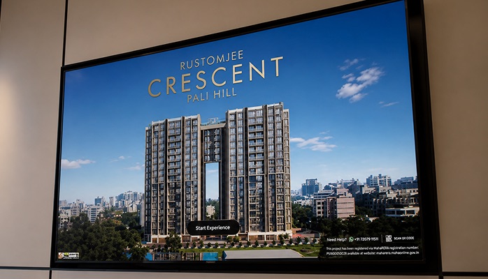 Interactive location mapping for Rustomjee Crescent Pali Hill