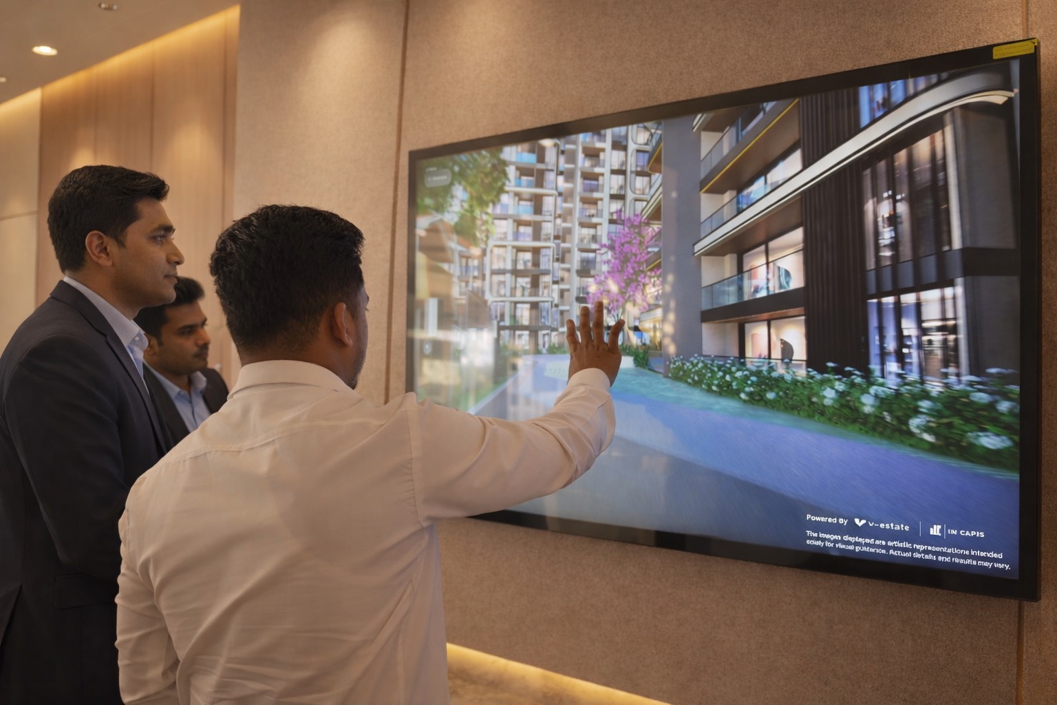 Interactive tochscreen display