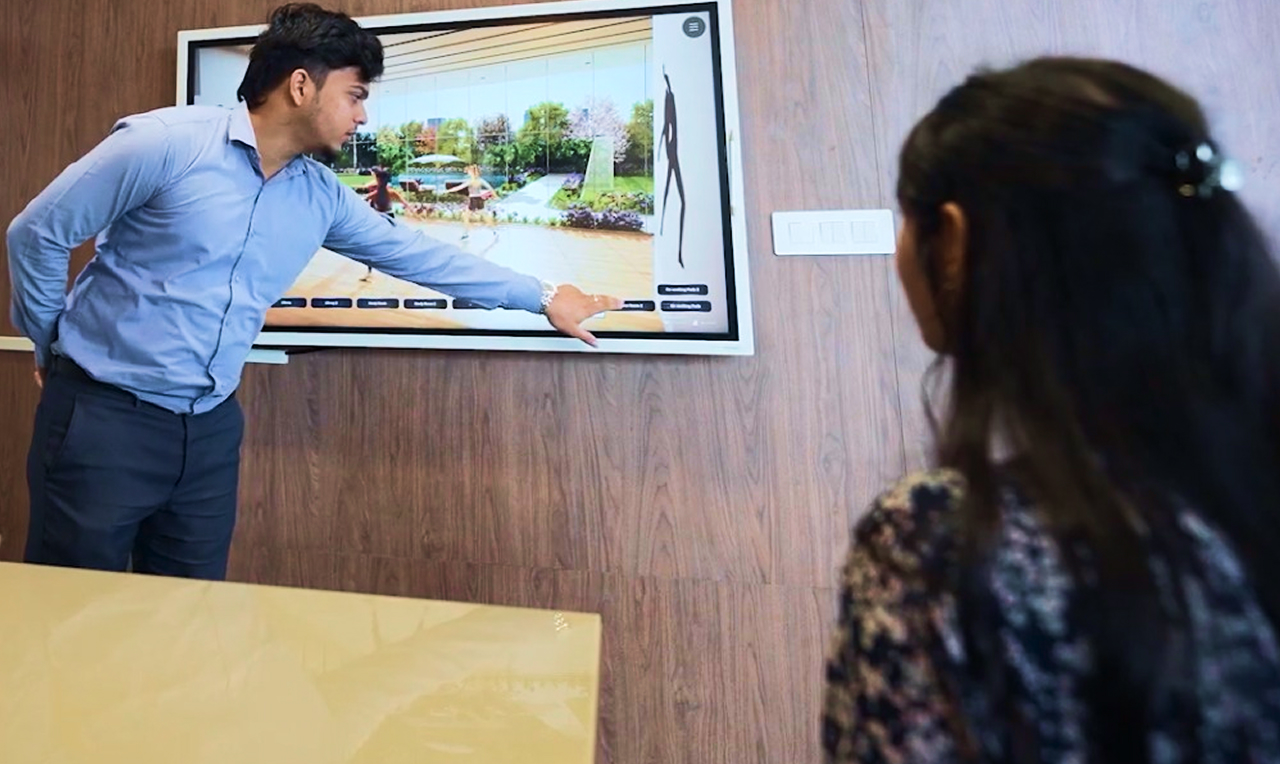 Interactive touchscreen dispaly