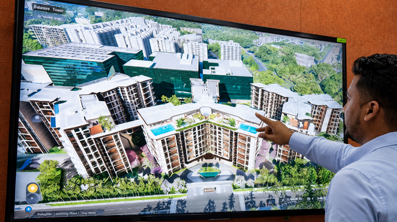 Interactive touchscreen led display