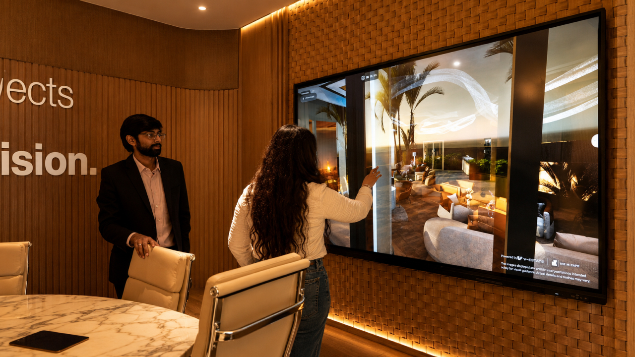 Interactive touchscreen led displayy