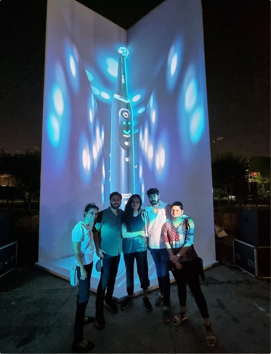 Oral‑B Projection Mapping AR Launch – Immersive Product Launch Experience