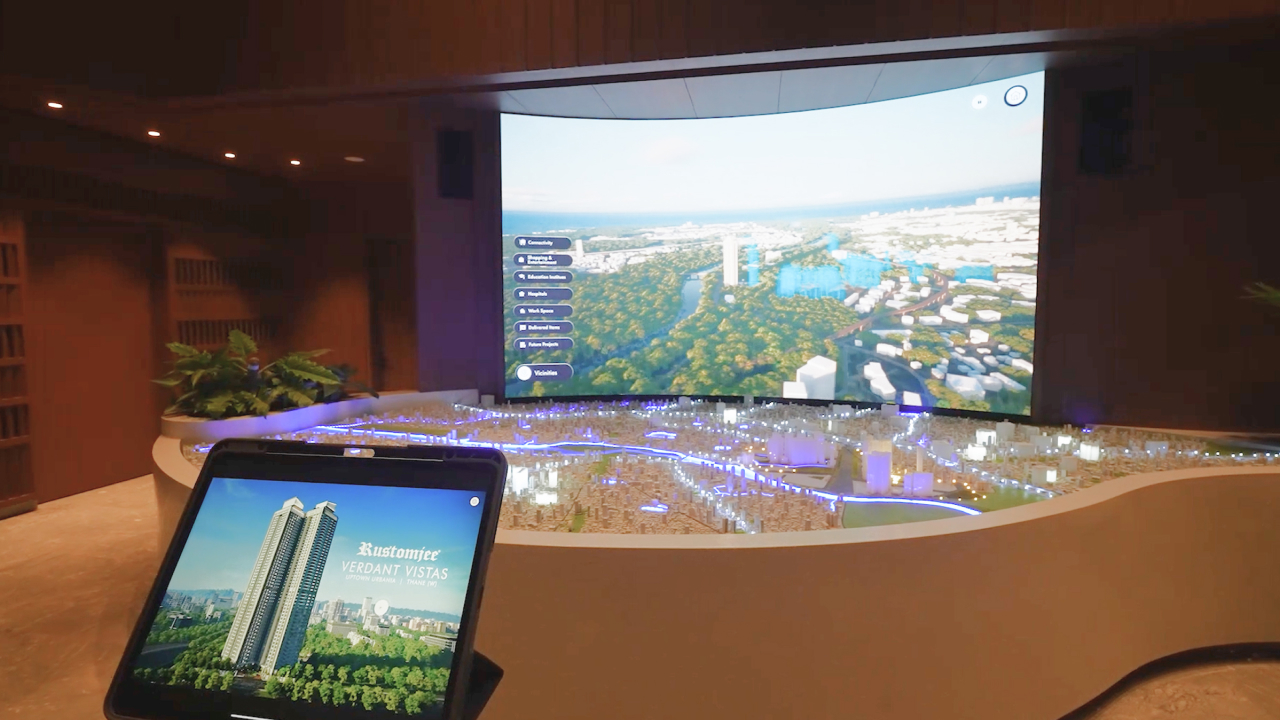 curve led display sync with ipad