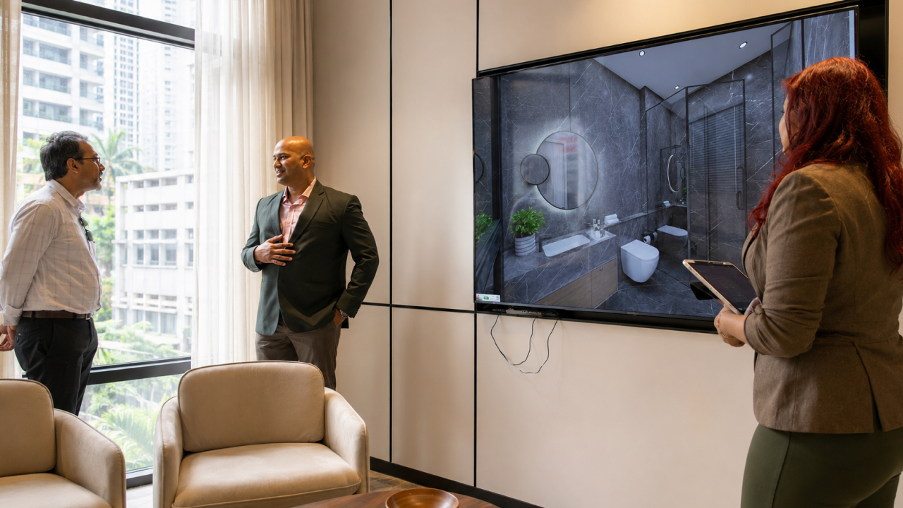 design consultation in modern office