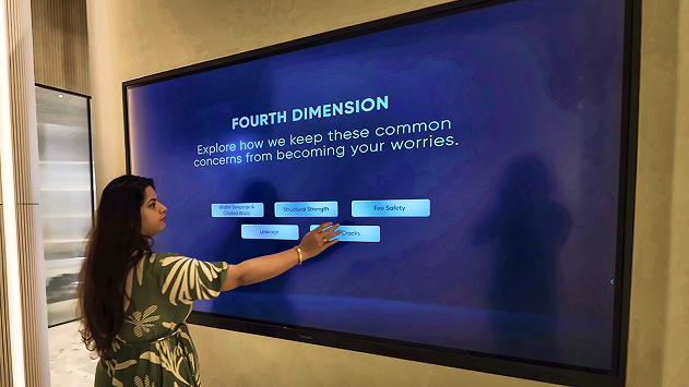 Interactive Touchscreen Wall