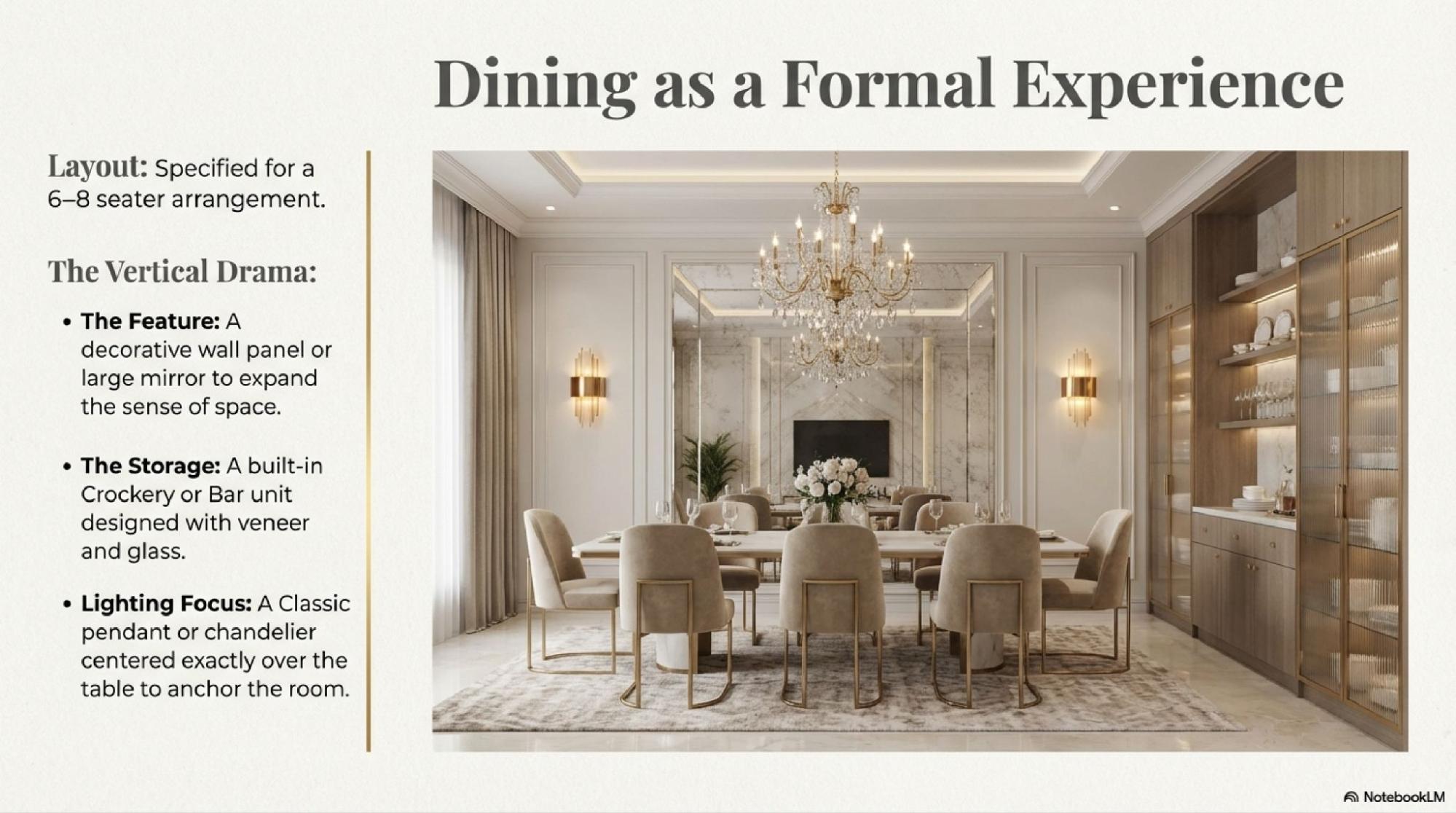 Dining as a formal experience