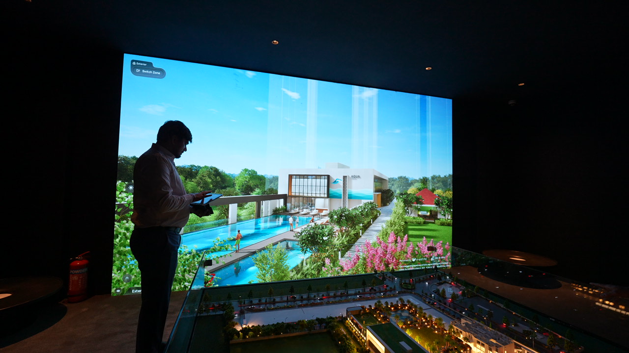 large led display with Iot scale model sync with Ipad
