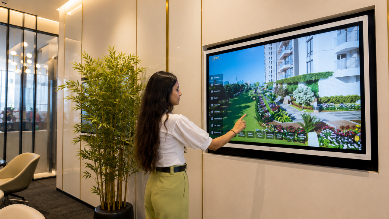 immersive experience with touchable screen