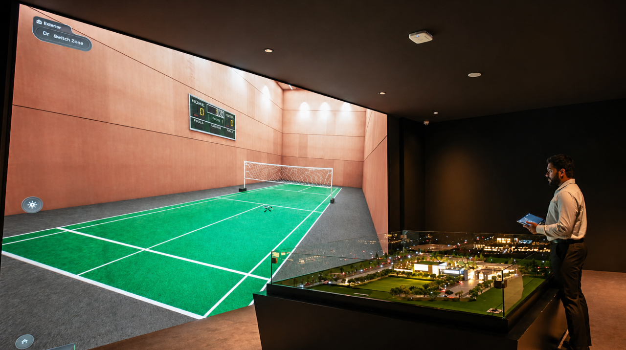 immersive led display connected with ipad
