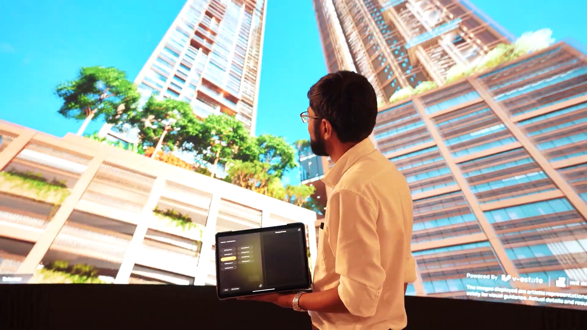 immersive with large led display sync with ipad.