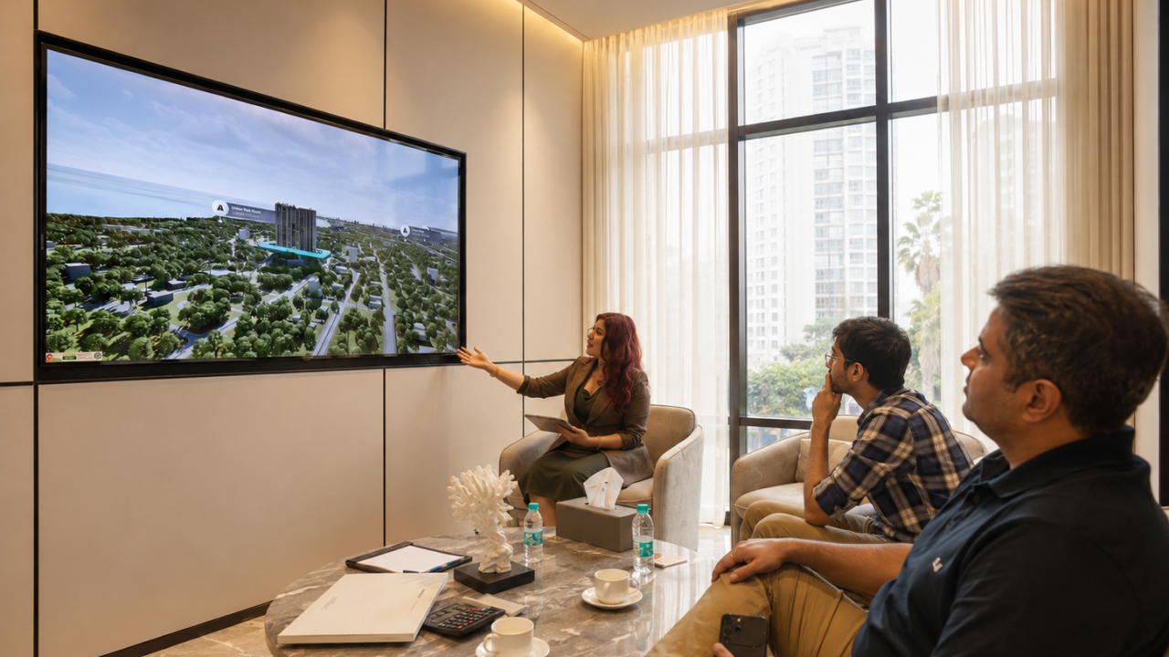 vicinity mapping shown live during VIP investor property presentation